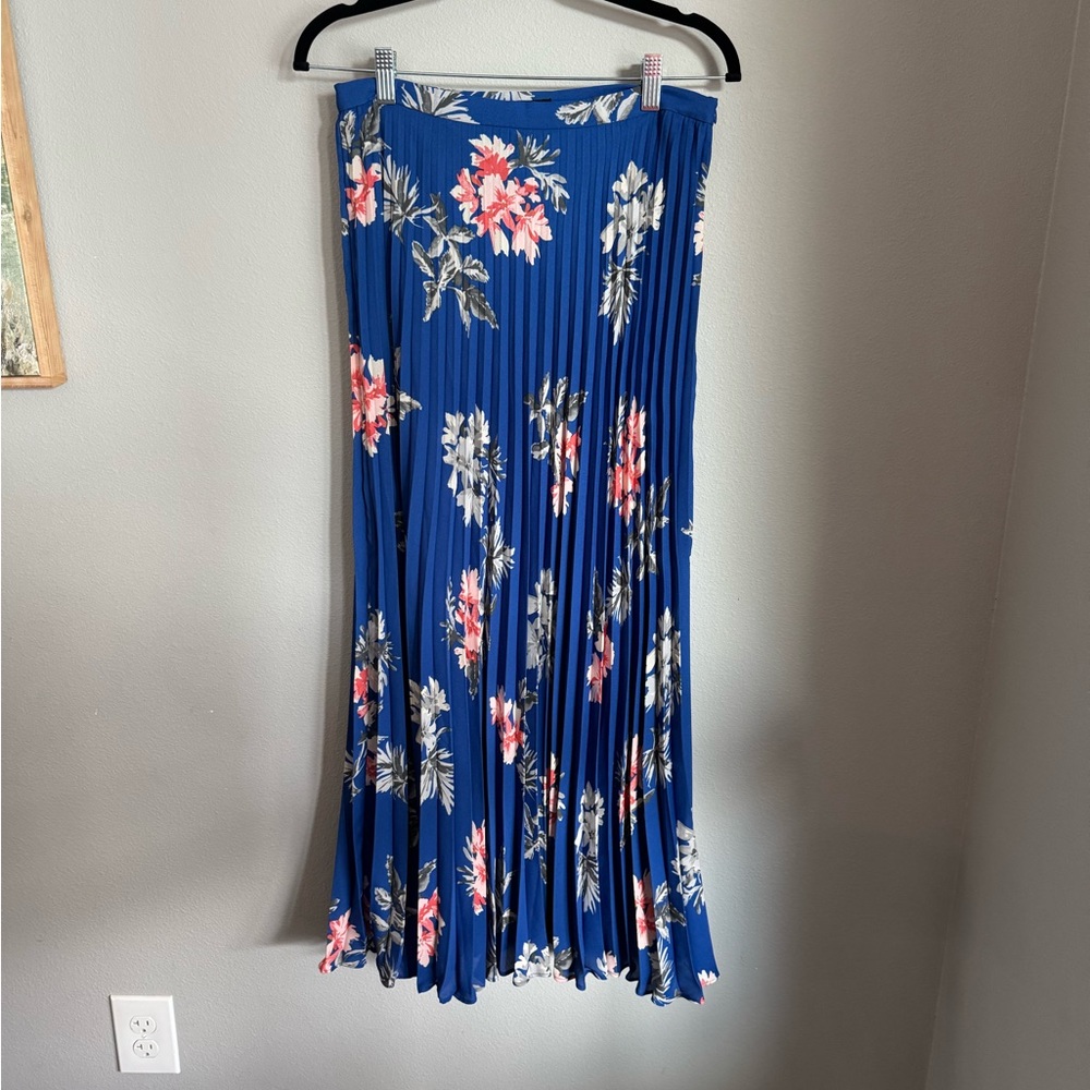Banana Republic Blue Floral Maxi Skirt